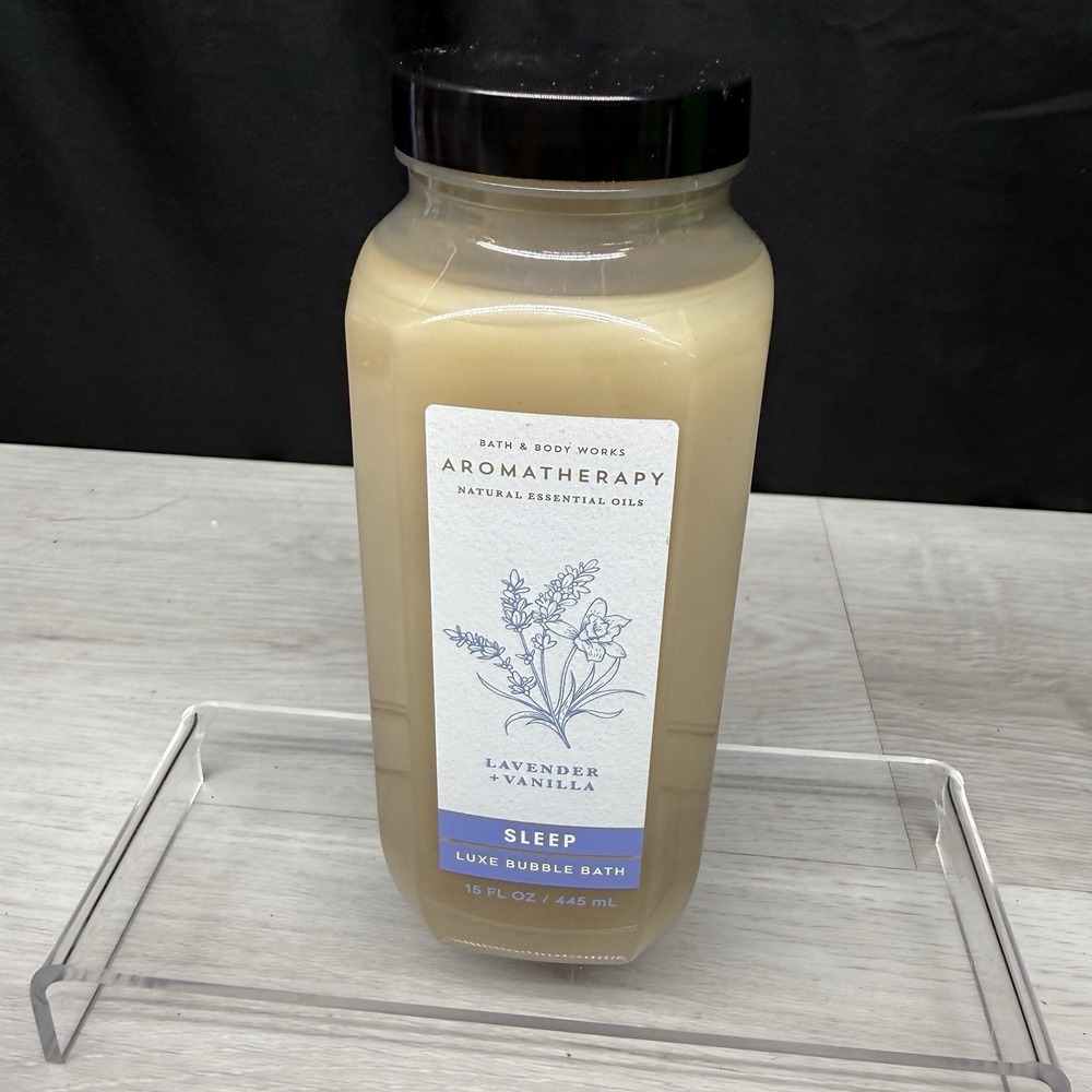 NEW Bath Body Works 15oz LUXE BUBBLE BATH Aromatherapy Lavender + Vanilla Sleep
